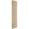 Ekena Millwork Rustic Two Board Joined Board-n-Batten Knotty Pine Faux Wood Shutters, 11W x 32H, PR SHUBJS11X32KPPR - alternate 2
